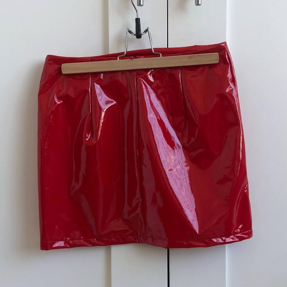 Tight Red Mini Skirt